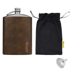 Titanium Hip Flask & Funnel 248ml