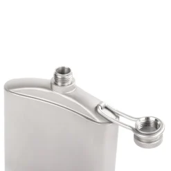 Titanium Hip Flask & Funnel 248ml