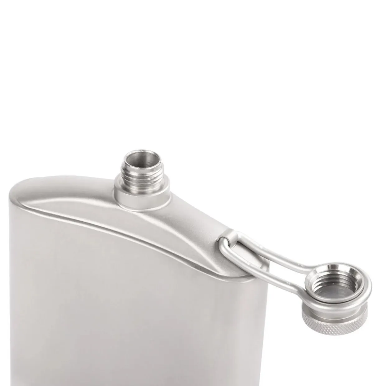 Titanium Hip Flask & Funnel 248ml