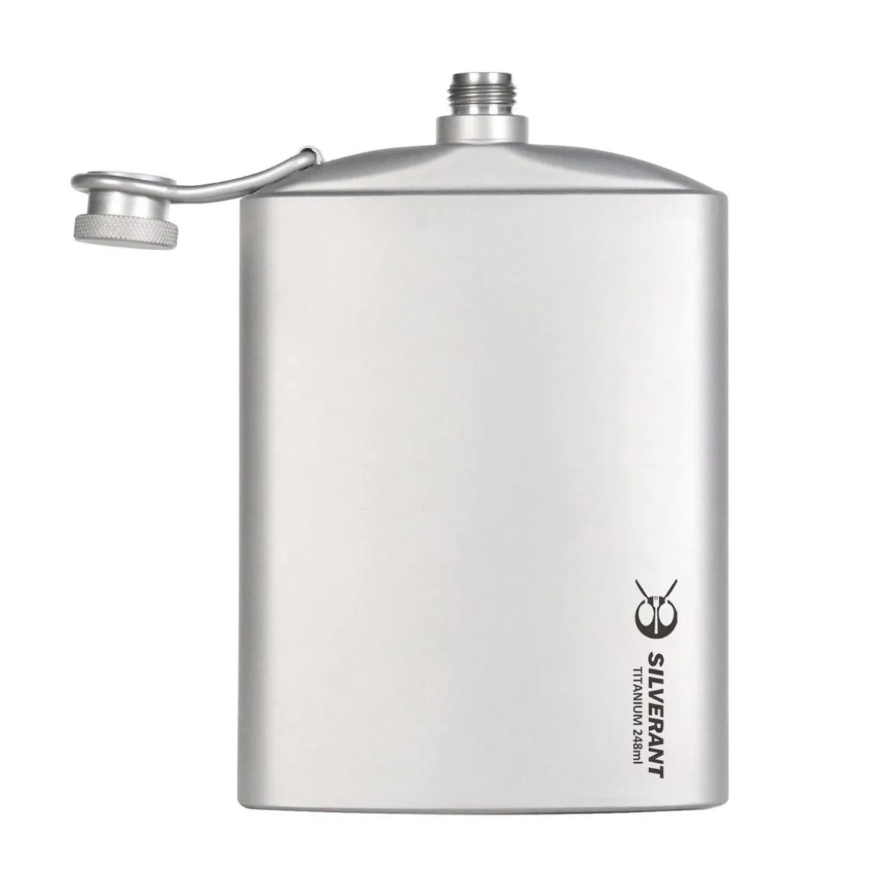 Titanium Hip Flask & Funnel 248ml