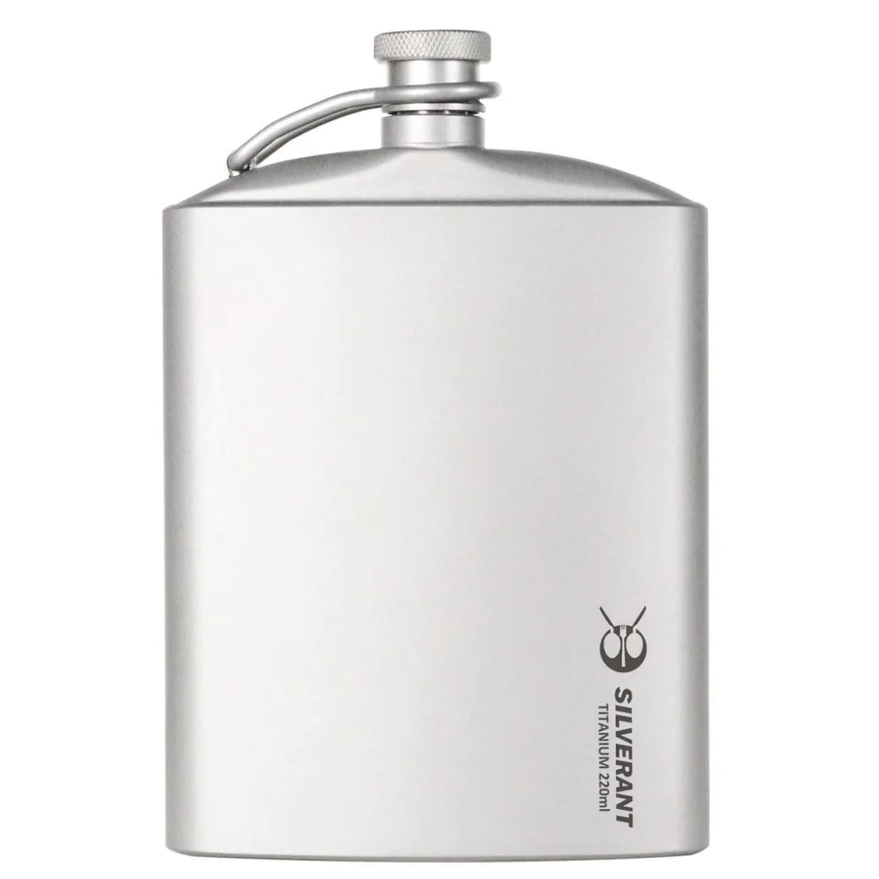 Titanium Hip Flask & Funnel 220ml