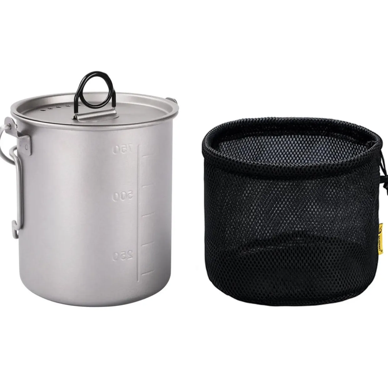 Titanium Pot 750ml with lid and bail handle