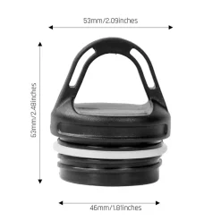 Titanium Water Bottle 800ml - Round