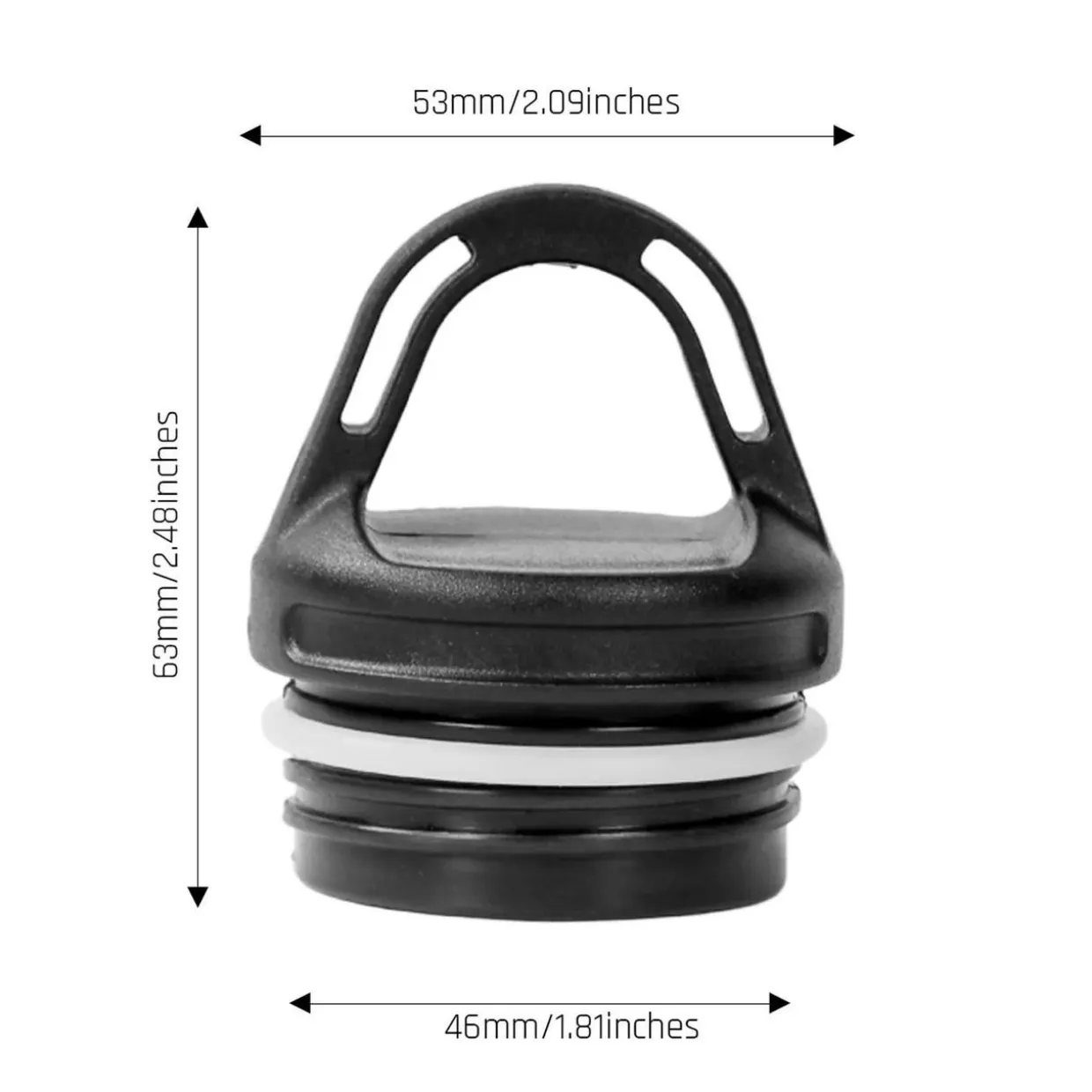 Titanium Water Bottle 800ml - Round