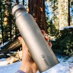 Titanium Water Bottle 800ml - Round
