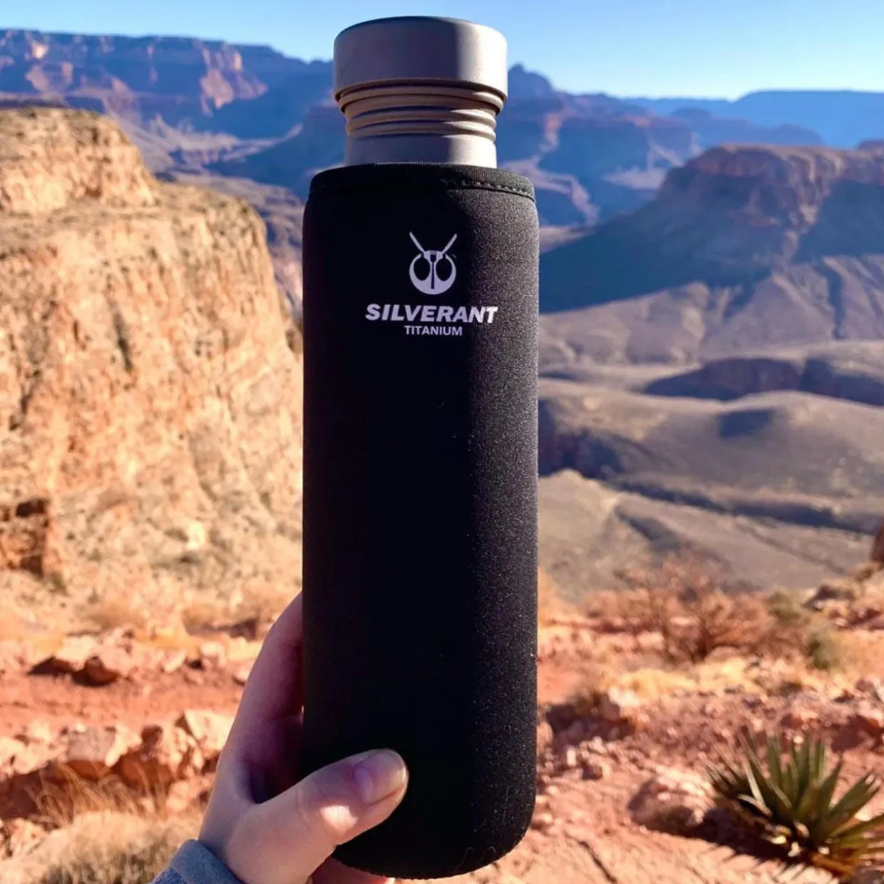 Titanium Water Bottle 800ml - Round