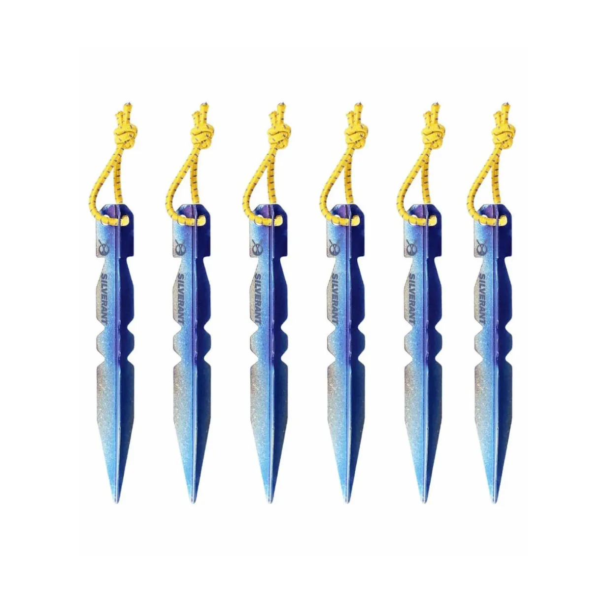 Titanium Y-Shape Tent Stakes - Short 6 Pack