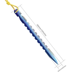 Titanium Y-Shape Tent Stakes - Long 6 Pack