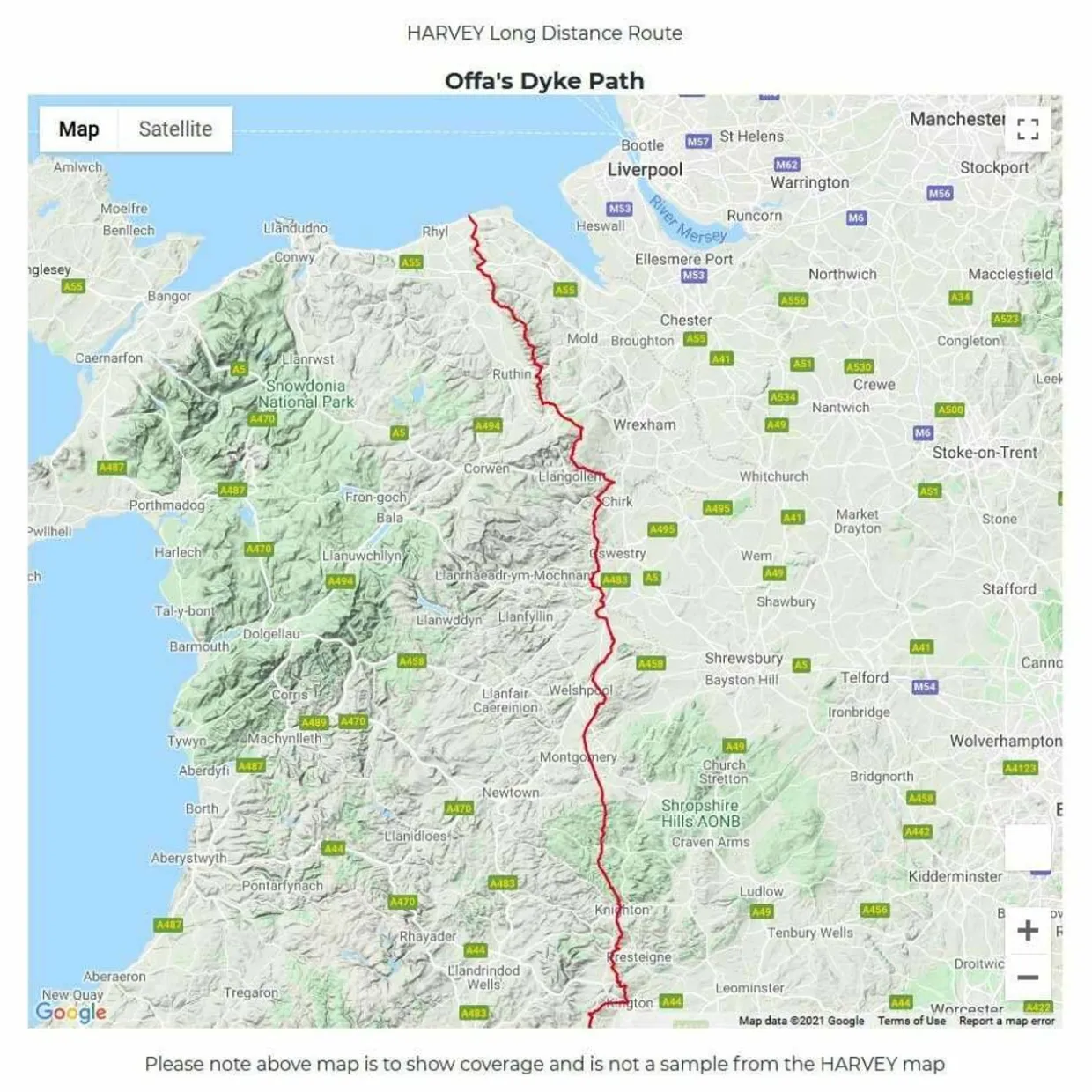 Trail Map XT40 - Offa's Dyke Path