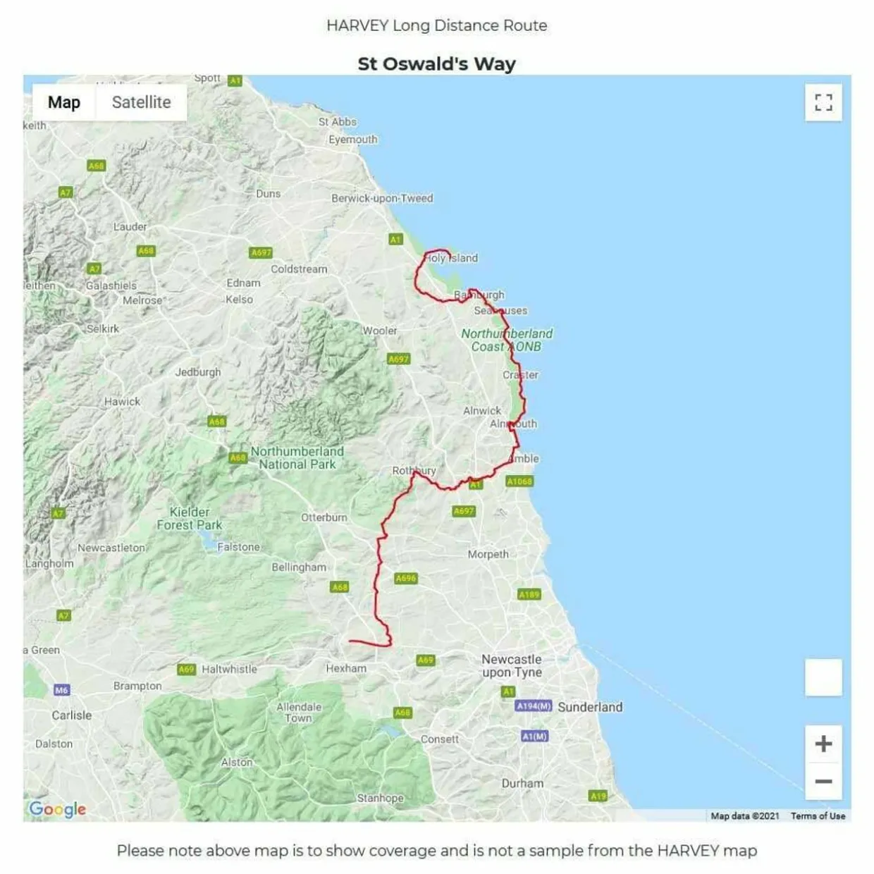 Trail Map XT40 - St Oswald's Way
