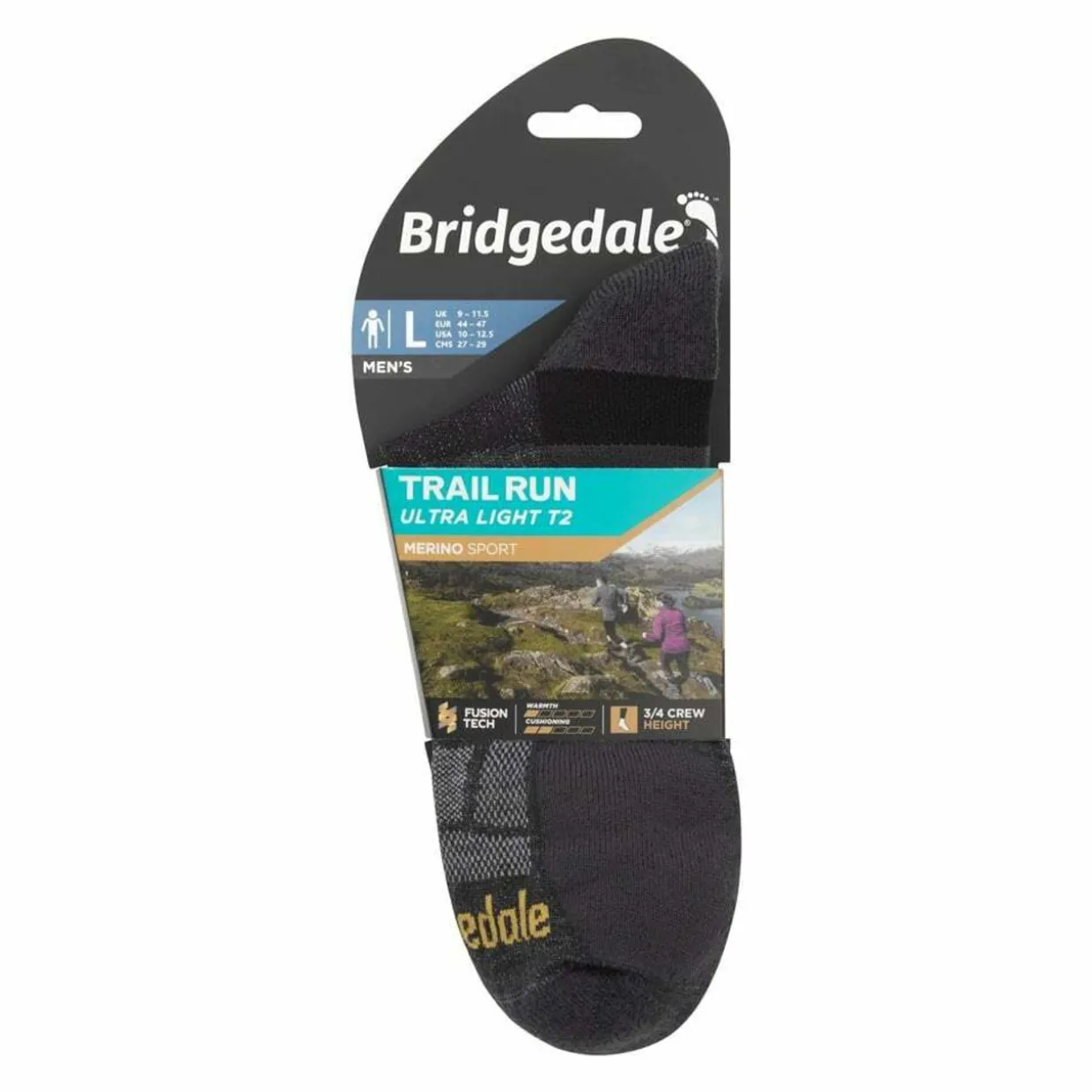 Trail Run Ultra Light T2 Merino Sport 3/4 Crew Socks