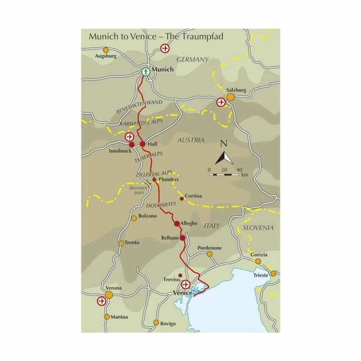 Trekking Munich to Venice