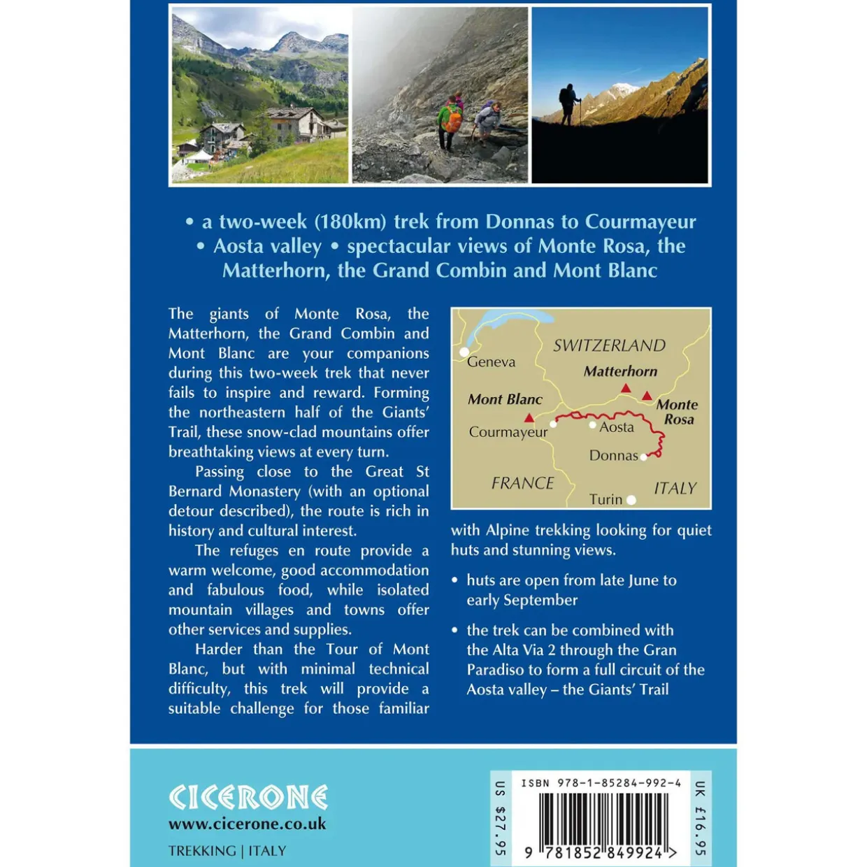 Trekking the Giants' Trail: Alta Via 1 through the Italian Pennine Alps