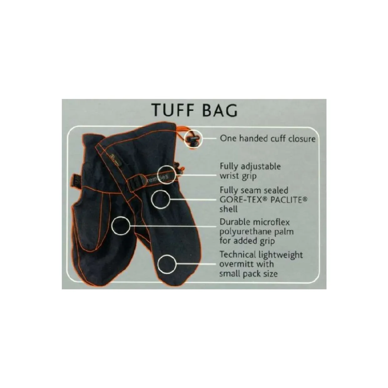 Tuff Bags Gore-Tex Paclite Overmitts