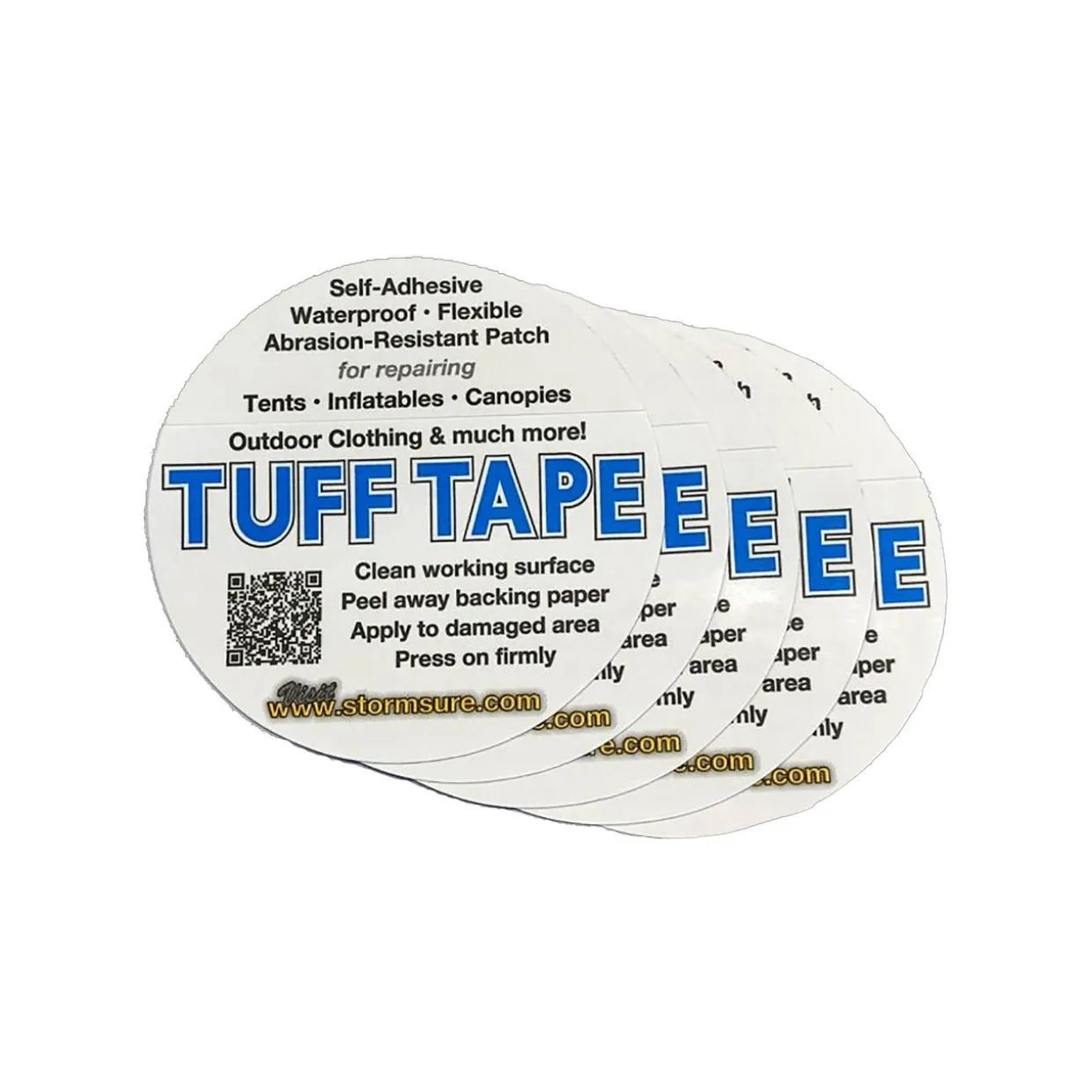 TUFF Tape Self Adhesive Repair Patches 5-Pack