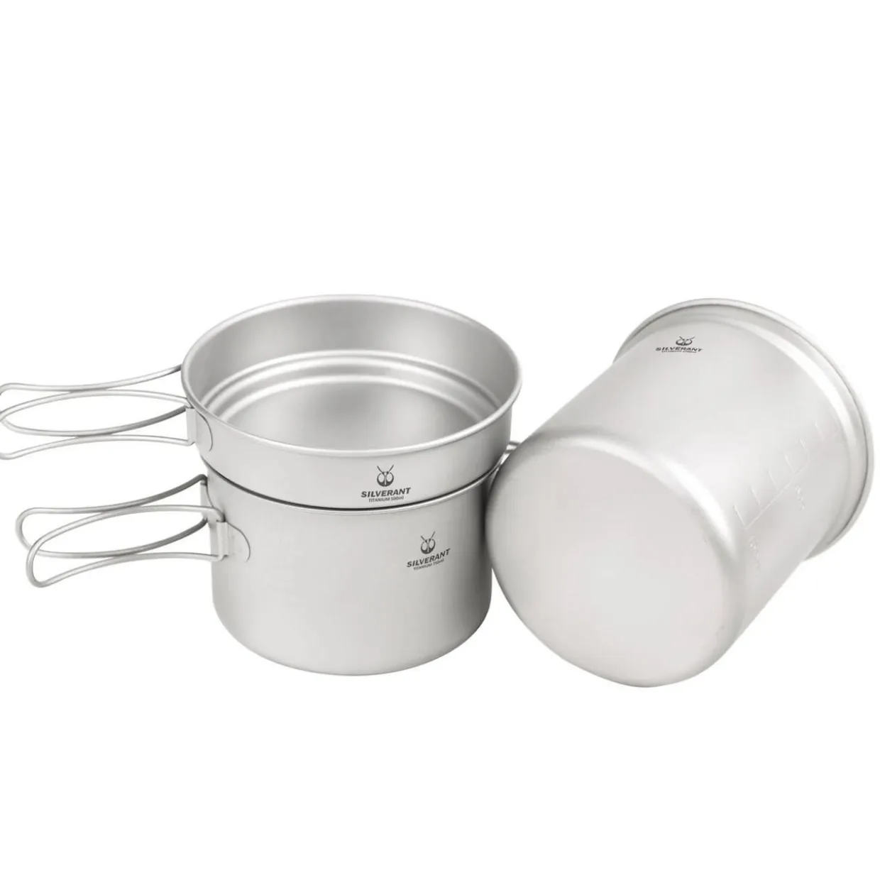 Ultralight 3 Piece Titanium Camping Cookware Set