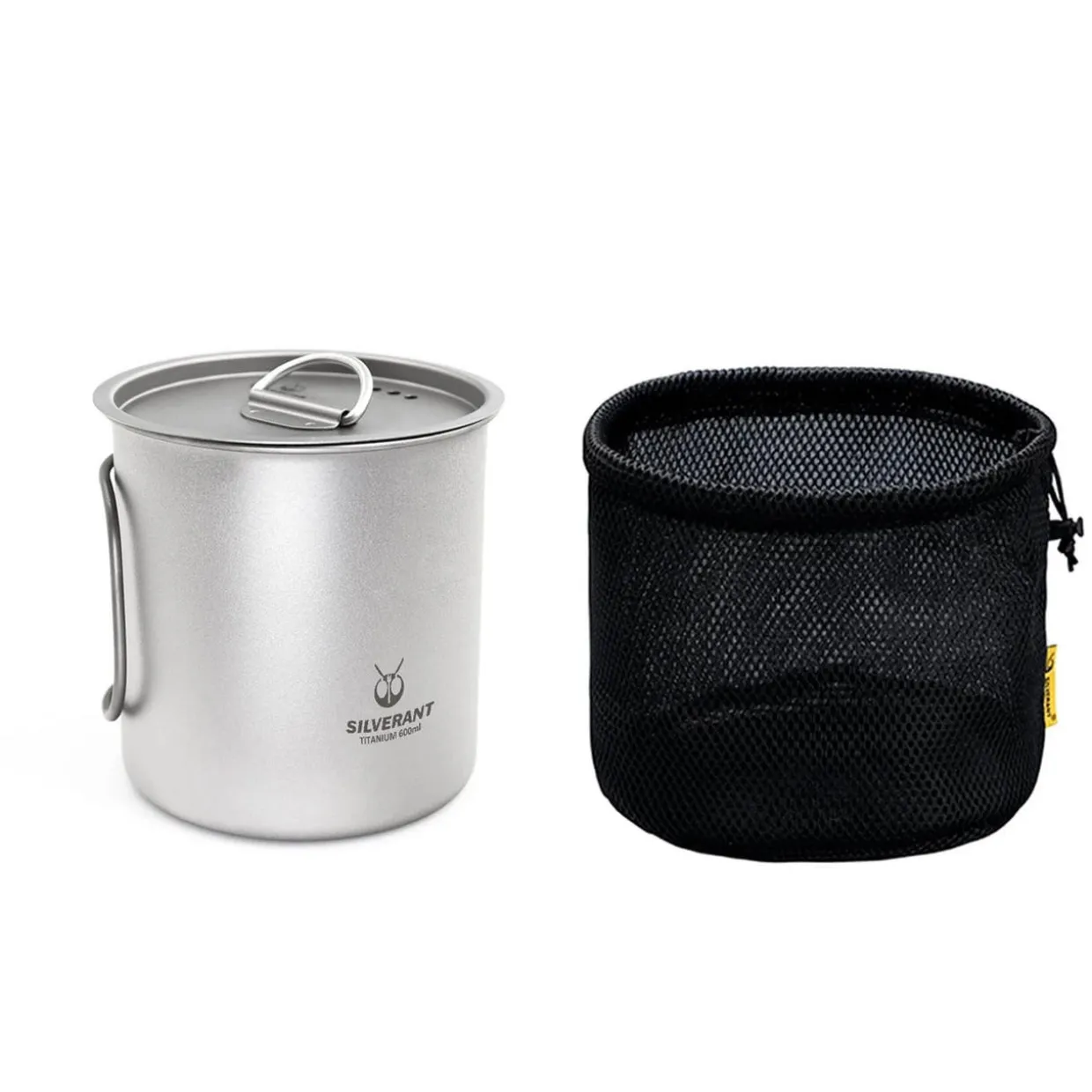 Ultralight Titanium Cup with Lid 600ml