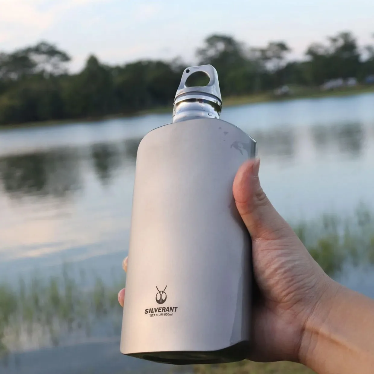 Ultralight Titanium Water Bottle 600ml - Slim