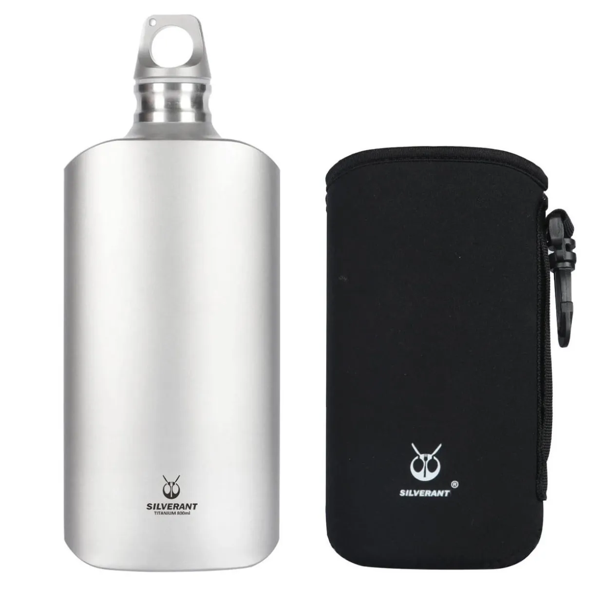 Ultralight Titanium Water Bottle 800ml - Slim