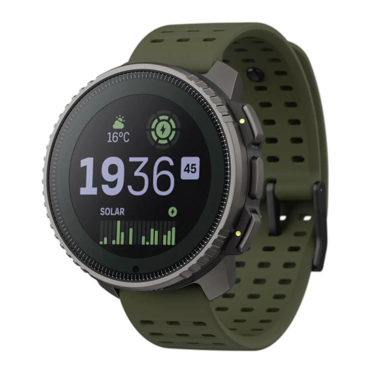 Vertical Titanium Solar Watch