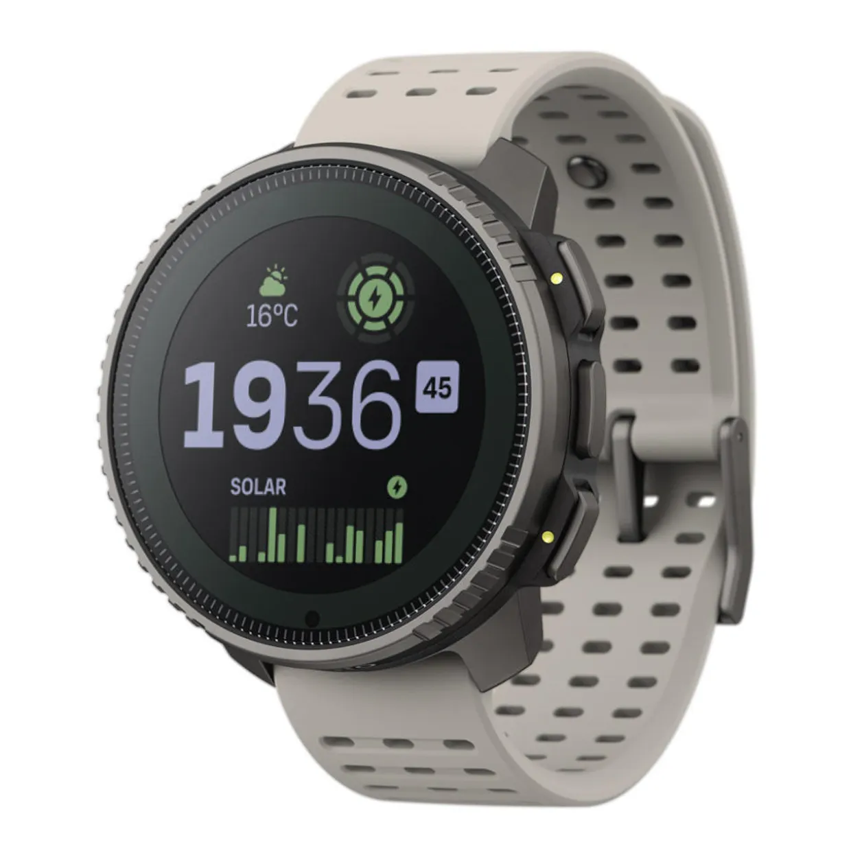 Vertical Titanium Solar Watch