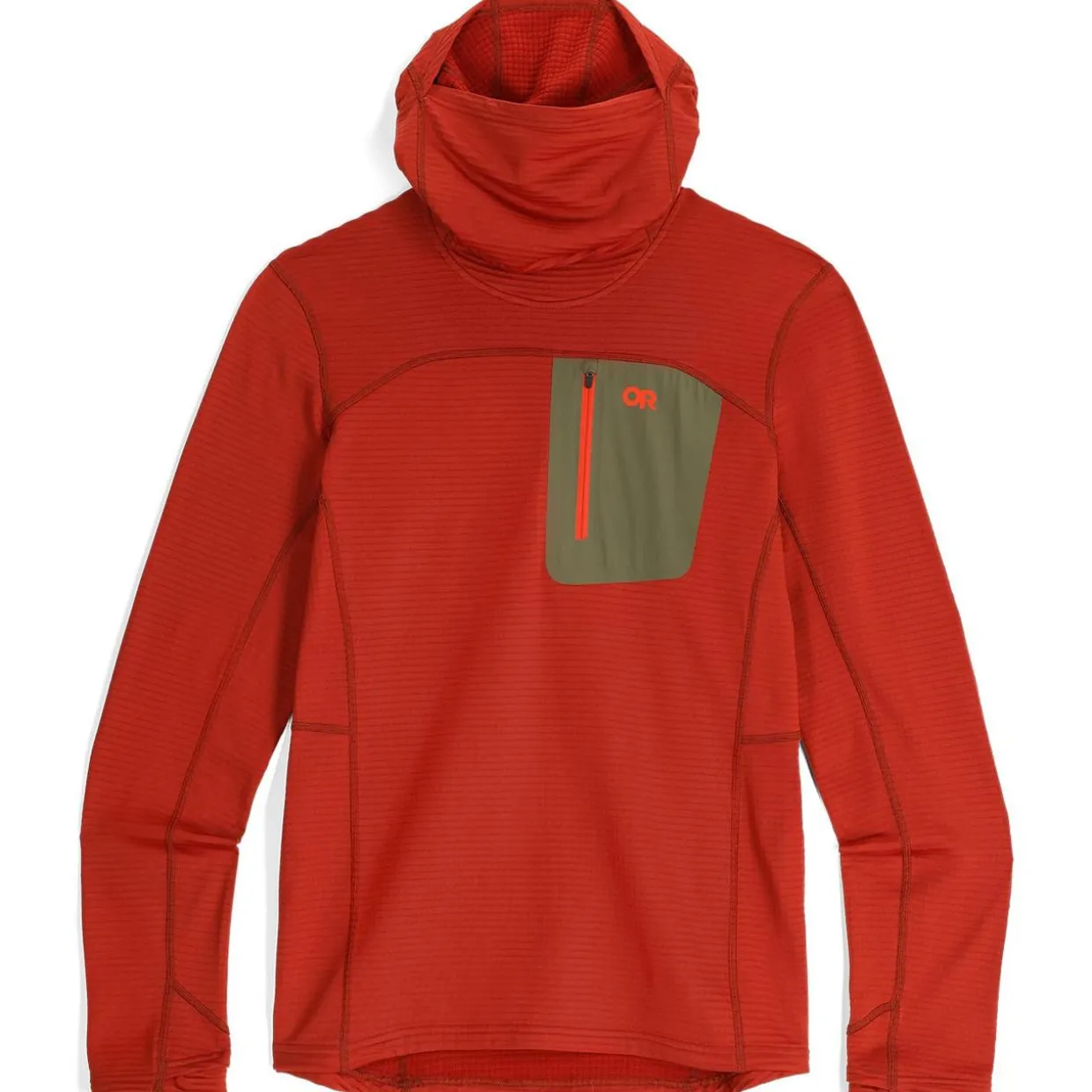 Vigor Grid Fleece Pullover Hoodie - Past Season Colours
