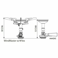 WindMaster Stove with Micro Regulator + 4Flex