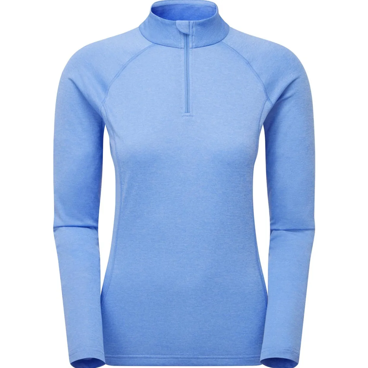 Womens Dart Zip Neck