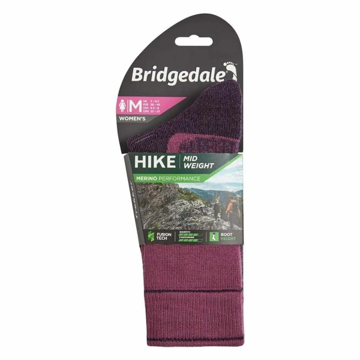 Womens Hike Midweight Merino Performance Boot Socks